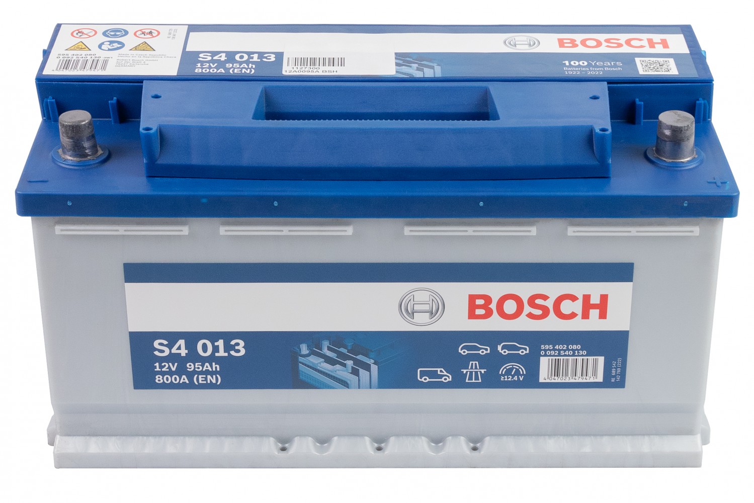 АКУМУЛЯТОР BOSCH 12В/95АГ/800А/21,122КГ